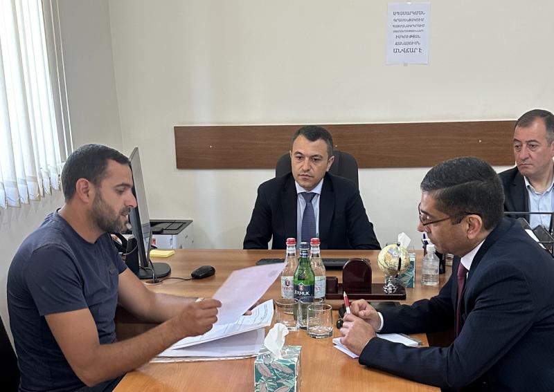 Կոմիտեի ղեկավար Սուրեն Թովմասյանը Արմավիրի մարզում էր